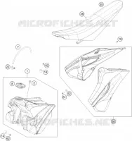 RESERVOIR / SELLE pour Husqvarna FC 450 2014