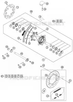 ROUE ARRIERE pour Husqvarna FC 450 2014