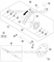 ROUE AVANT pour Husqvarna FC 450 2014