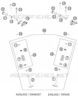 SOUPAPES pour Husqvarna FC 450 2014