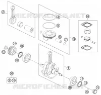 VILEBREQUIN / PISTON pour Husqvarna FC 450 2014