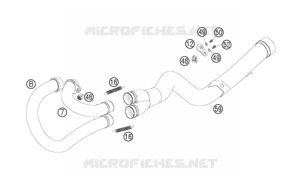 ECHAPPEMENT Husqvarna Husaberg 550 2007 FS 550 E  FS 550 E