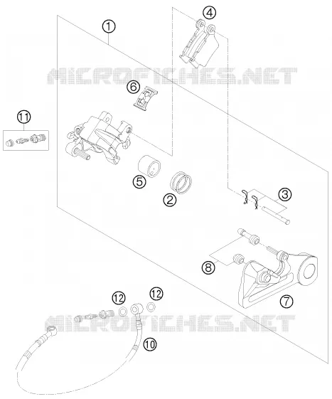 ETRIER DE FREIN AR Husqvarna Husaberg 570 2010 FE 570  FE 570