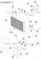 CIRCUIT DE REFROIDISSEMENT pour Husqvarna FS 550 E 2008