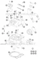 CULASSE pour Husqvarna FS 550 E 2008
