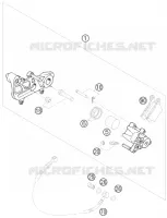ETRIER DE FREIN AR pour Husqvarna FS 550 E 2008