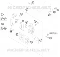 ETRIER DE FREIN AVANT pour Husqvarna FS 550 E 2008