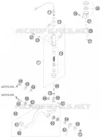 MAITRE CYLINDRE DE FREIN ARRIERE pour Husqvarna FS 550 E 2008