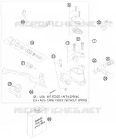 MAITRE CYLINDRE DE FREIN AVANT pour Husqvarna FS 550 E 2008