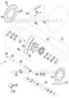 ROUE ARRIERE pour Husqvarna FS 550 E 2008