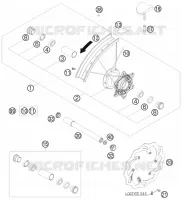 ROUE AVANT pour Husqvarna FS 550 E 2008