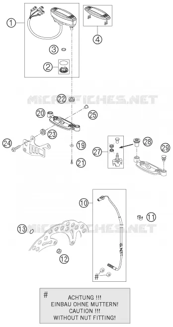 CONTACTEUR A CLE Husqvarna Husaberg 550 2007 FS 550 E  FS 550 E
