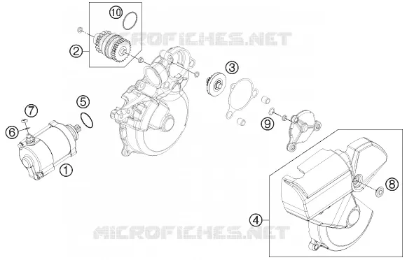 DEMARREUR ELECTRIQUE Husqvarna Husaberg 300 2013 TE 300  TE 300