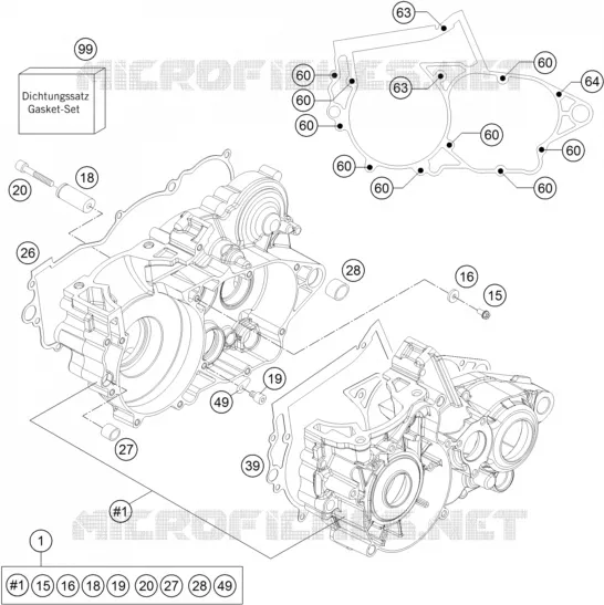 CARTER MOTEUR Husqvarna Husaberg 300 2013 TE 300  TE 300