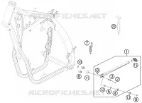 BEQUILLE LATERALE / CENTRALE pour Husqvarna TE 300 2012