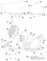 CARTER EMBRAYAGE pour Husqvarna TE 300 2012