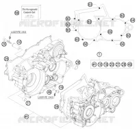 CARTER MOTEUR pour Husqvarna TE 300 2012