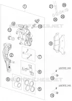 ETRIER DE FREIN AVANT pour Husqvarna TE 300 2012