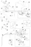 GUIDON / COMMANDES pour Husqvarna TE 300 2012