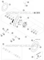 ROUE ARRIERE pour Husqvarna TE 300 2012