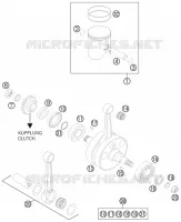 VILEBREQUIN / PISTON pour Husqvarna TE 300 2012