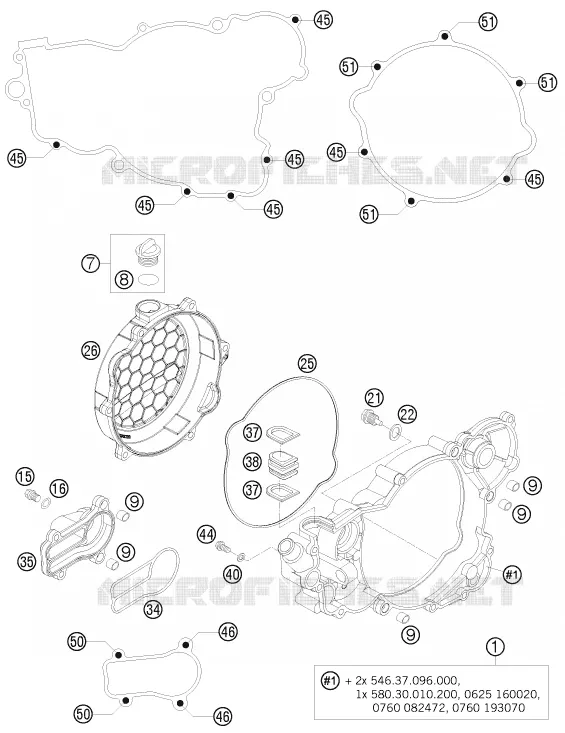 CARTER EMBRAYAGE Husqvarna Husaberg 300 2012 TE 300  TE 300