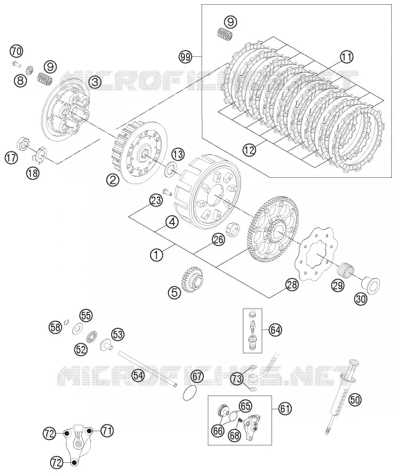 EMBRAYAGE Husqvarna Husaberg 300 2012 TE 300  TE 300