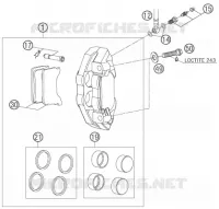 ETRIER DE FREIN AVANT pour Husqvarna FS 450 E 2006