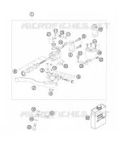 MAITRE CYLINDRE DE FREIN AVANT pour Husqvarna FS 450 E 2006