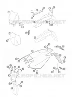 PLASTIQUES pour Husqvarna FS 450 E 2006