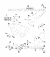 RESERVOIR / SELLE pour Husqvarna FS 450 E 2006