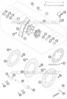 ROUE ARRIERE pour Husqvarna FS 450 E 2006