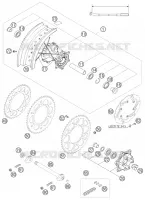 ROUE ARRIERE pour Husqvarna FS 450 E 2006