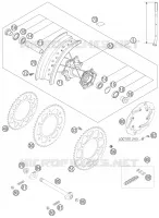 ROUE ARRIERE pour Husqvarna FS 450 E 2006