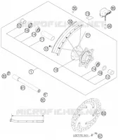 ROUE AVANT pour Husqvarna FS 450 E 2006