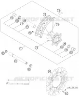 ROUE AVANT pour Husqvarna FS 450 E 2006