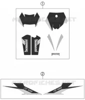 AUTOCOLLANTS pour Husqvarna FE 450 2011