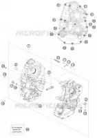 CARTER MOTEUR pour Husqvarna FE 450 2011