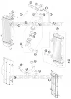 CIRCUIT DE REFROIDISSEMENT pour Husqvarna FE 450 2011