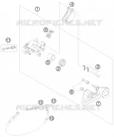 ETRIER DE FREIN AR pour Husqvarna FE 450 2011