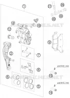 ETRIER DE FREIN AVANT pour Husqvarna FE 450 2011