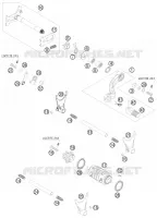 MECANISME DE SELECTION DE VITESSES pour Husqvarna FE 450 2011