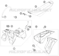 RESERVOIR / SELLE pour Husqvarna FE 450 2011