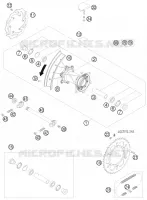 ROUE ARRIERE pour Husqvarna FE 450 2011