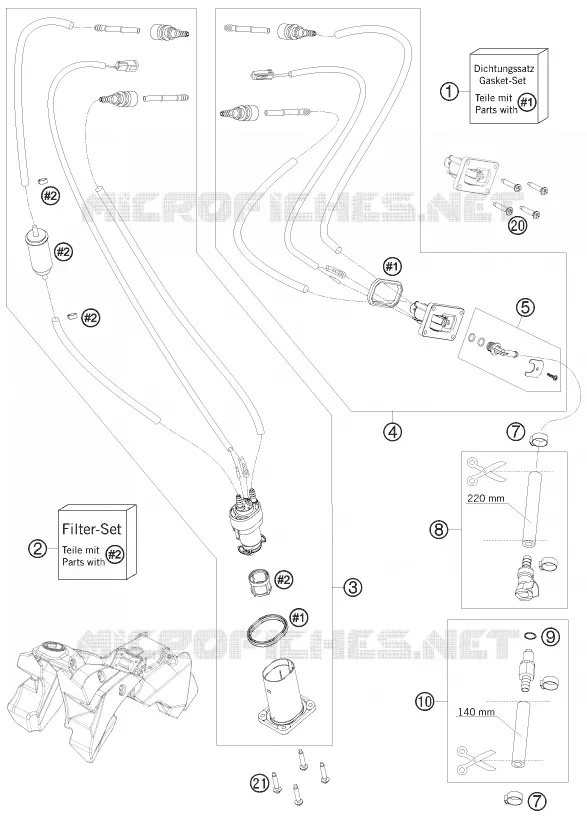 POMPE A ESSENCE Husqvarna Husaberg 450 2011 FE 450  FE 450