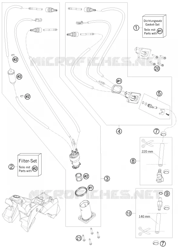 POMPE A ESSENCE Husqvarna Husaberg 390 2010 FE 390  FE 390