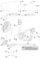 CARTER EMBRAYAGE pour Husqvarna TE 250 2014