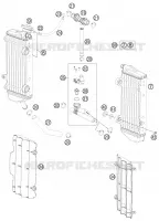 CIRCUIT DE REFROIDISSEMENT pour Husqvarna TE 250 2014