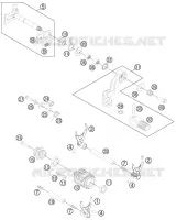 MECANISME DE SELECTION DE VITESSES pour Husqvarna TE 250 2014