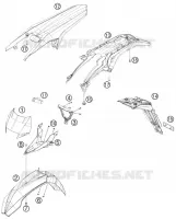 PLASTIQUES pour Husqvarna TE 250 2014